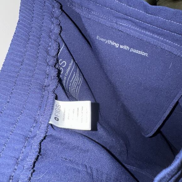 FIGS Women's Scrub Pants TW2000P Size M/P Petite Blue Drawstring Technical - Picture 9 of 9